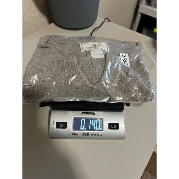 Vintage Express Tricot Knitted Split Neck Pullover Sweater Large Gray Warm Cozy - Picture 6 of 6